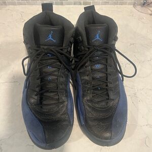 Jordan Black and Blue Sneakers Classic Design